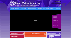 Desktop Screenshot of matervirtualacademy.com
