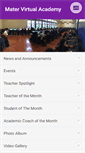 Mobile Screenshot of matervirtualacademy.com