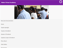 Tablet Screenshot of matervirtualacademy.com